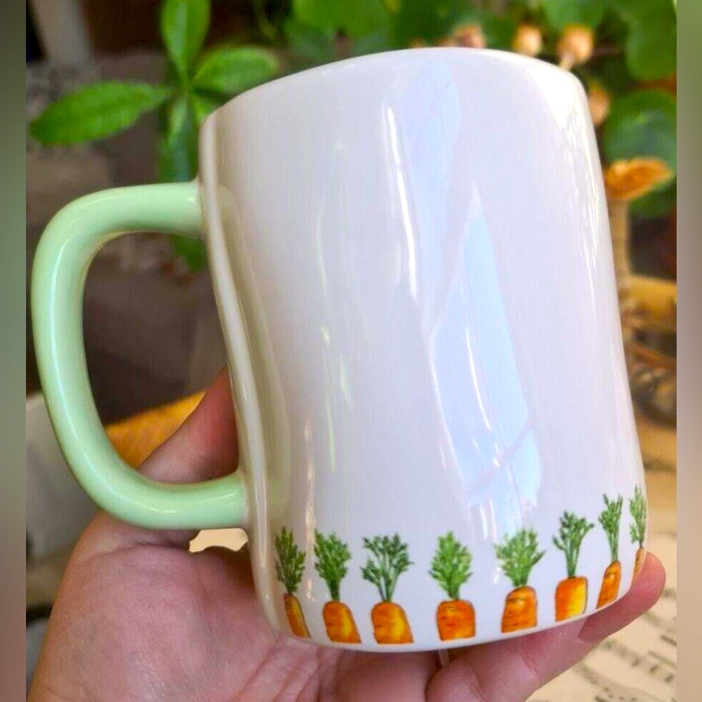 NEW Rae Dunn Easter Have A Hoppy Easter Carrots Spring Mug - Picture 2 of 3